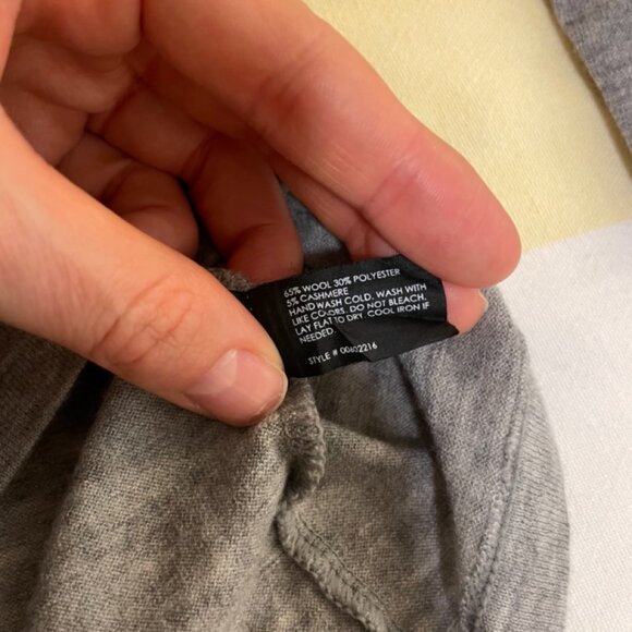 Club Monaco wool-cashmere blend grey long-sleeved shirt - Picture 6 of 7